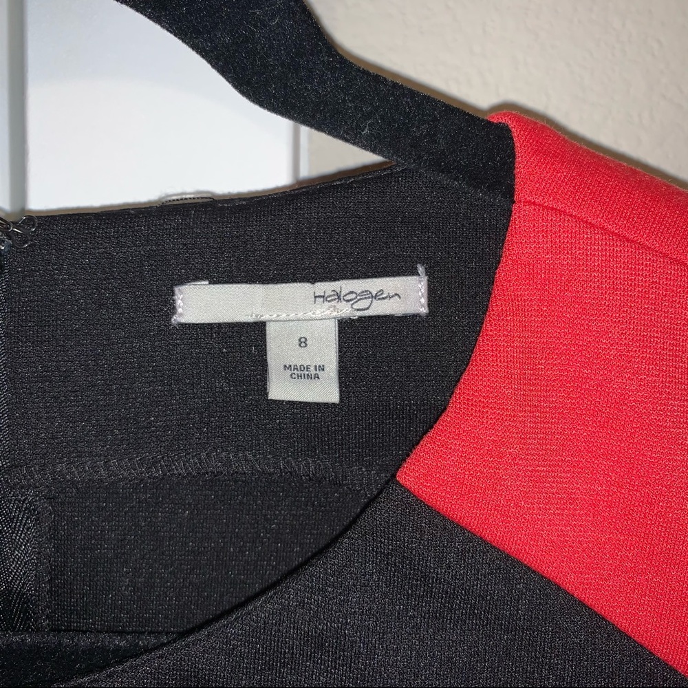 Halogen Red & Black Color Block Dress - Picture 3 of 3